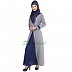 Fascinating formal Islamic dress with V neck
